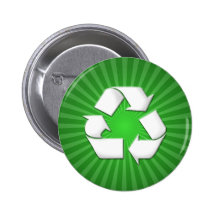 Botão verde 001 do reciclar botons