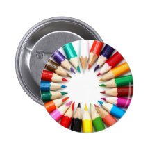 Botões coloridos do lápis pins