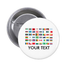 Botões da bandeira do mundo pins