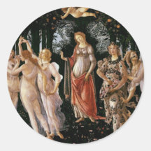 Botticelli-primavera Adesivo Em Formato Redondo