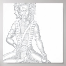 Brahma (prata) impressão