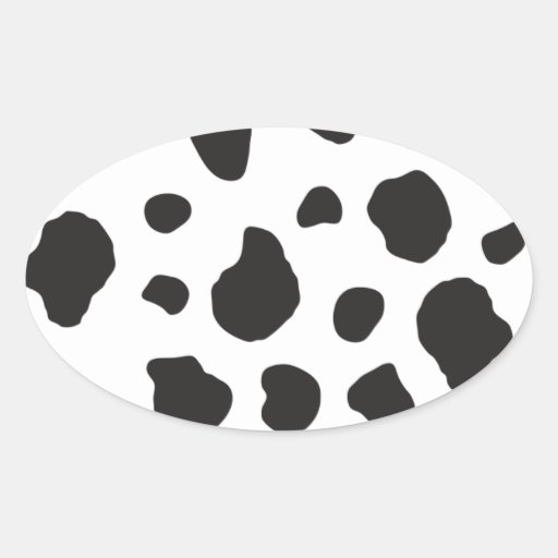 Branco animal da vaca da pele da pele do impressão adesivos