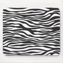 Branco animal do preto da zebra da pele da pele do mousepads