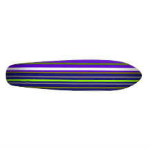 Branco azul escuro e claro modernos - listras verd skates personalizados