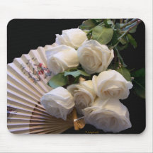 Branco clássico - fã Mousepad