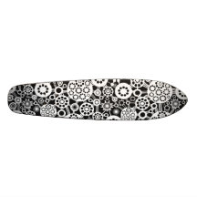 Branco do ecossistema (retro) - no preto skate boards
