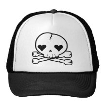 BRANCO estranho do estilo de Kawaii do gótico do c Bonés