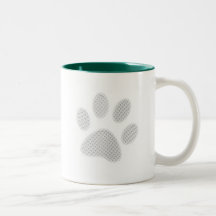 Branco/luz - impressão de intervalo mínimo cinzent caneca
