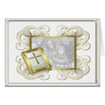Branco religioso do quadro cartões