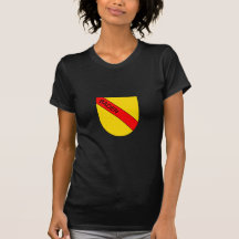 Brasão Badisches com escritura Tshirts