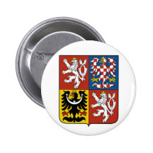 Brasão CZ da república checa Botons