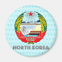 Brasão da Coreia do Norte Ima De Geladeira