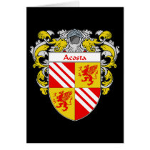 Brasão de Acosta (envolvida) cartões