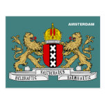 Brasão de Amsterdão Cartões Postais