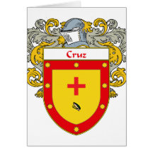 Brasão de Cruz (envolvida) Cartão
