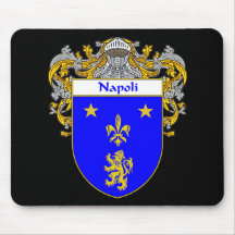 Brasão de Napoli (envolvida) Mouse Pads