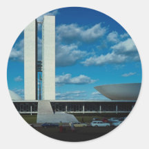 Brasília, Brasil Adesivo Redondo