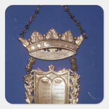 Breastplate ou protetor para o rolo de Torah Adesivo Quadrado