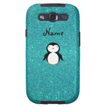 Brilho conhecido personalizado de turquesa do ping galaxy SIII capas
