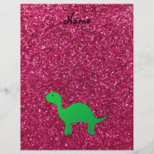 Brilho conhecido personalizado do rosa do dinossau modelo de panfletos
