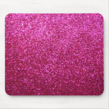 Brilho do rosa quente do falso mouse pads