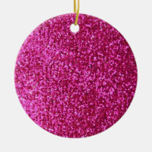 Brilho do rosa quente do falso enfeites para arvore de natal
