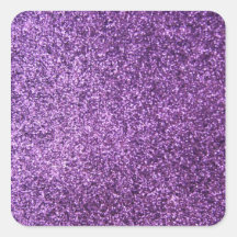 Brilho roxo do falso adesivo quadrado