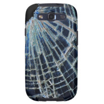 BROKEN CRYSTAL GALAXY S3 FUNDAS