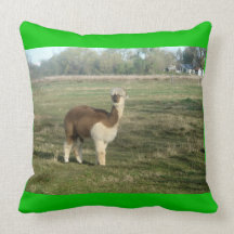 Brown e alpaca branca travesseiros de decoração