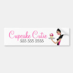 Brunette ondulado de Cutie | do cupcake 311-Daisy Adesivo