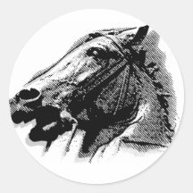 Bucephalus Adesivos Em Formato Redondos