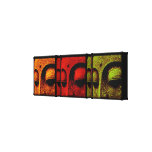 Buddha enfrenta canvas de arte do Triptych Impressão De Canvas Envolvida