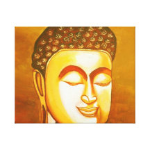 BUDDHA NA FELICIDADE IMPRESSÃO DE CANVAS ESTICADAS