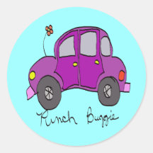 buggie do perfurador adesivo em formato redondo