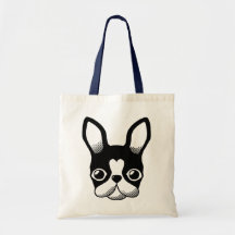 Buldogue francês/Boston Terrier Bolsa Para Compras