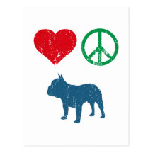 Buldogue francês cartão postal