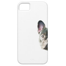 Buldogue francês "que espreita" o caso do telemóve capa iPhone 5 Case-Mate