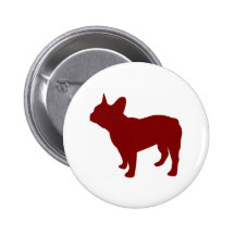 Buldogue francês (vermelho) botons