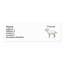 Bull terrier branco modelos cartao de visita