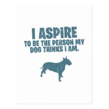 Bull terrier cartao postal