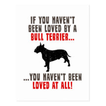 Bull terrier cartao postal