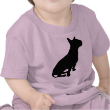 Bull terrier de assento camisetas