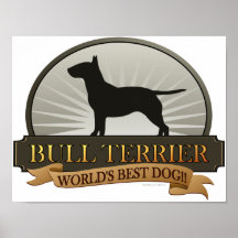 Bull terrier poster
