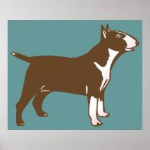 Bull terrier poster