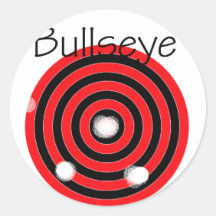 bullseye adesivo redondo