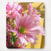 Buquê cor-de-rosa Mousepad da mãe