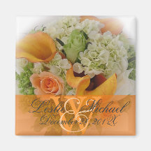 Buquê do casamento, ímãs ima