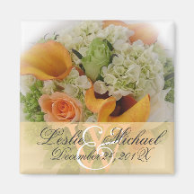 Buquê do casamento, ímãs imã