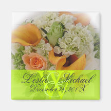Buquê do casamento, ímãs ima