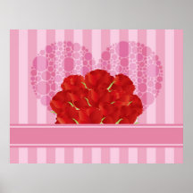 Buquê do poster das rosas vermelhas